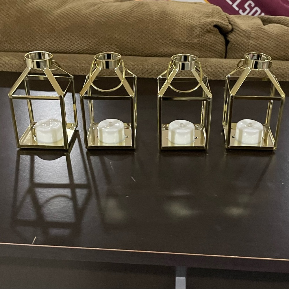 Set of 4 table lanterns